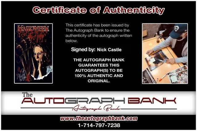 Nick Castle — Nick Castle authentic signed Halloween Movie 12x18 photo W/Certificate 20, image 2