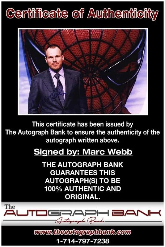 Marc Webb — Marc Webb authentic signed celebrity 10x15 photo W/Cert Autographed A0010, image 2