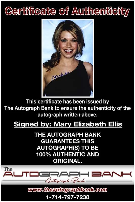 Mary Elizabeth Ellis — Mary Elizabeth Ellis authentic signed 10x15 photo |CERT Autographed A0008, изображение 2