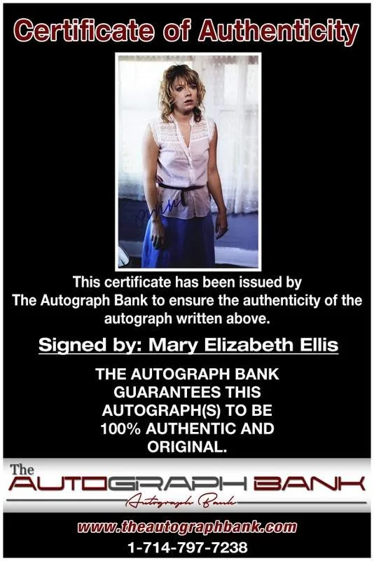 Mary Elizabeth Ellis — Mary Elizabeth Ellis authentic signed 10x15 photo |CERT Autographed A0006, изображение 2