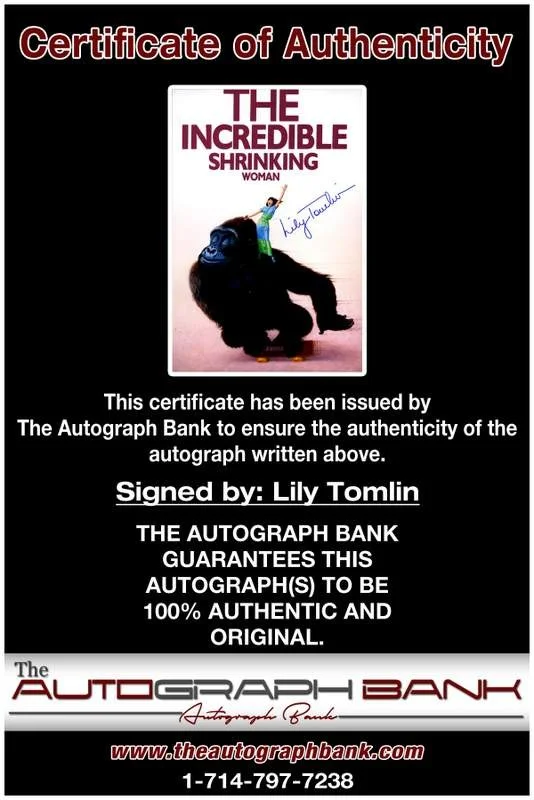 Lily Tomlin — Lily Tomlin authentic signed celebrity 10x15 photo W/Cert Autographed A00333, изображение 2
