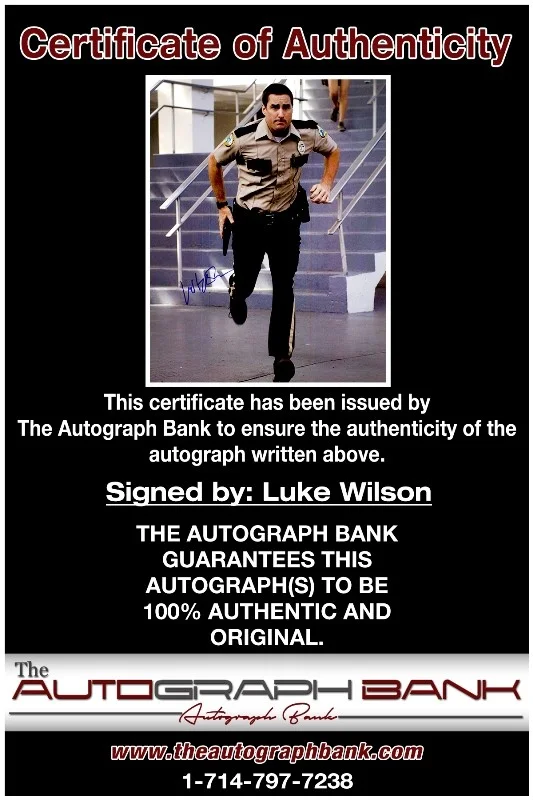 Luke Wilson — Luke Wilson authentic signed celebrity 10x15 photo W/Cert Autographed 2616b, изображение 2