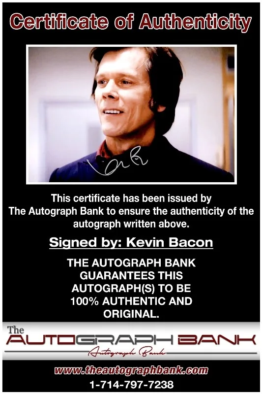Kevin Bacon — Kevin Bacon authentic signed celebrity 10x15 photo W/Cert Autographed 2716f, изображение 2