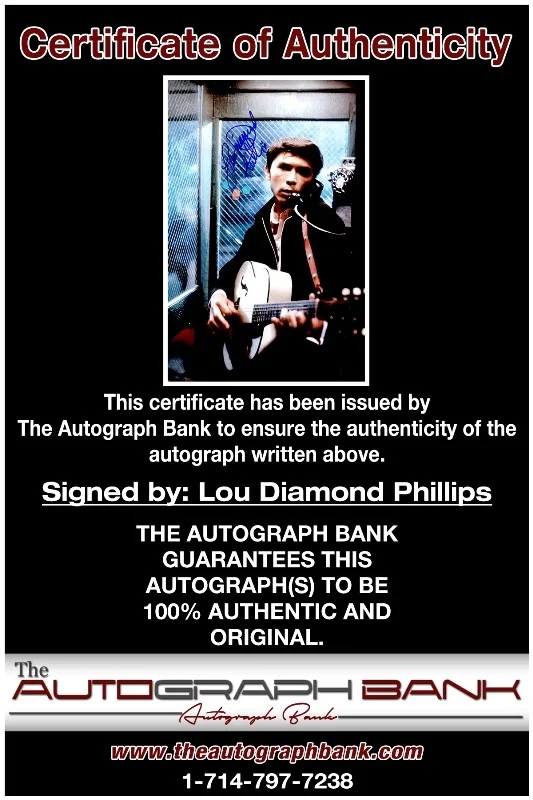 Lou Diamond Phillips — Lou Diamond Phillips authentic signed 10x15 photo |CERT Autographed 2616d, image 2