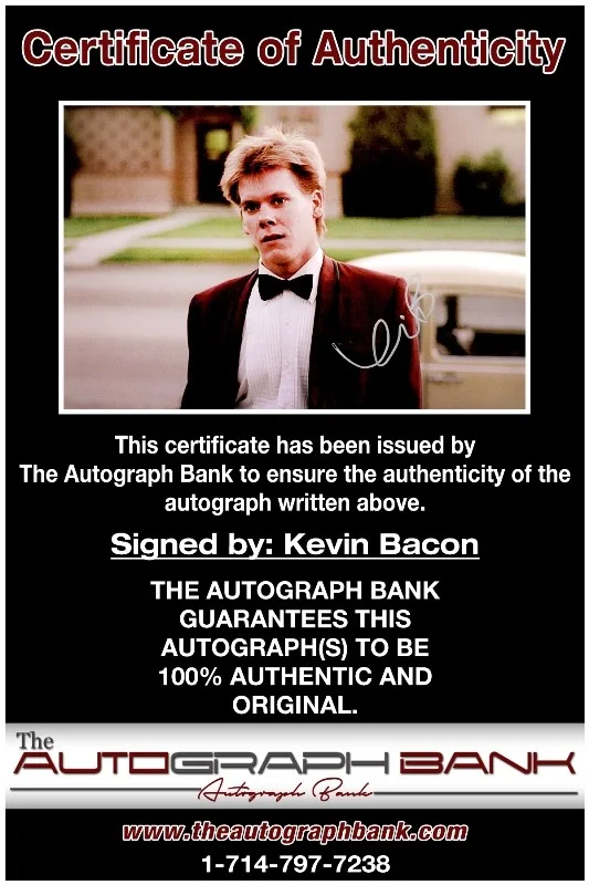 Kevin Bacon — Kevin Bacon authentic signed celebrity 10x15 photo W/Cert Autographed 2716i, изображение 2