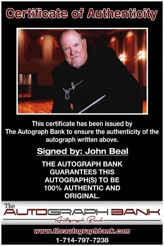 John Beal — John Beal authentic signed celebrity 10x15 photo W/Cert Autographed A0002, изображение 2