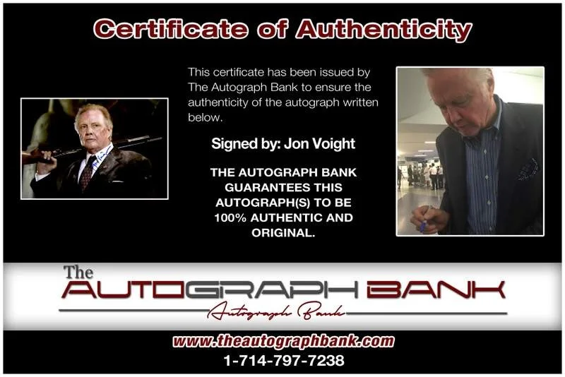 Jon Voight — Jon Voight authentic signed celebrity 10x15 photo W/Cert Autographed A00377, изображение 2