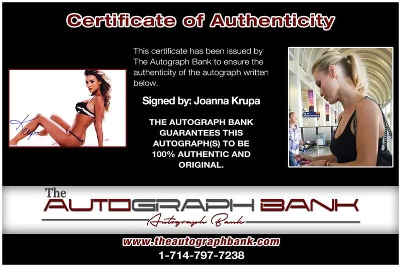 Joanna Krupa — Joanna Krupa authentic signed model 10X15 photo W/Cert Autographed A0012, image 2