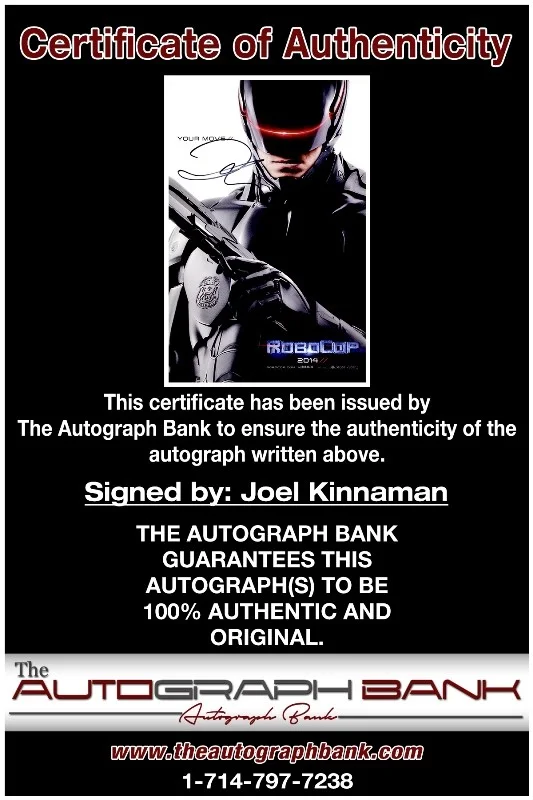 Joel Kinnaman — Joel Kinnaman authentic signed celebrity 10x15 photo W/Cert Autographed 2616g, image 2
