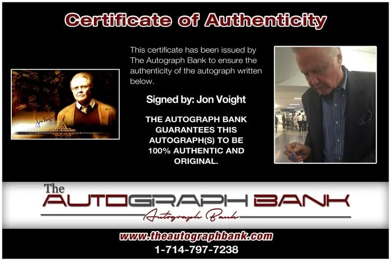 Jon Voight — Jon Voight authentic signed celebrity 10x15 photo W/Cert Autographed A00315, изображение 2