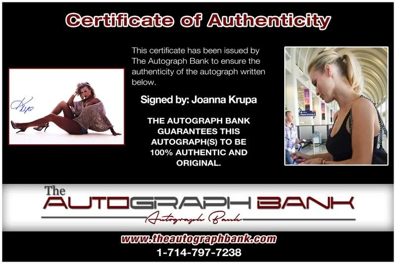 Joanna Krupa — Joanna Krupa authentic signed model 10X15 photo W/Cert Autographed A0028, изображение 2