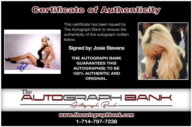 Josie Stevens — Josie Stevens authentic signed celebrity 10x15 photo W/Cert Autographed 2616g, изображение 2
