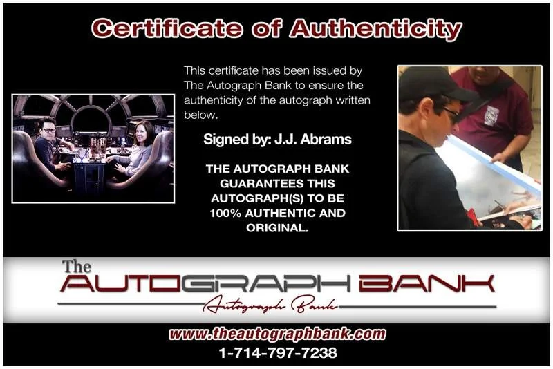 J.J. Abrams — J.J. Abrams authentic signed celebrity 10x15 photo W/Cert Autographed A000076, изображение 2