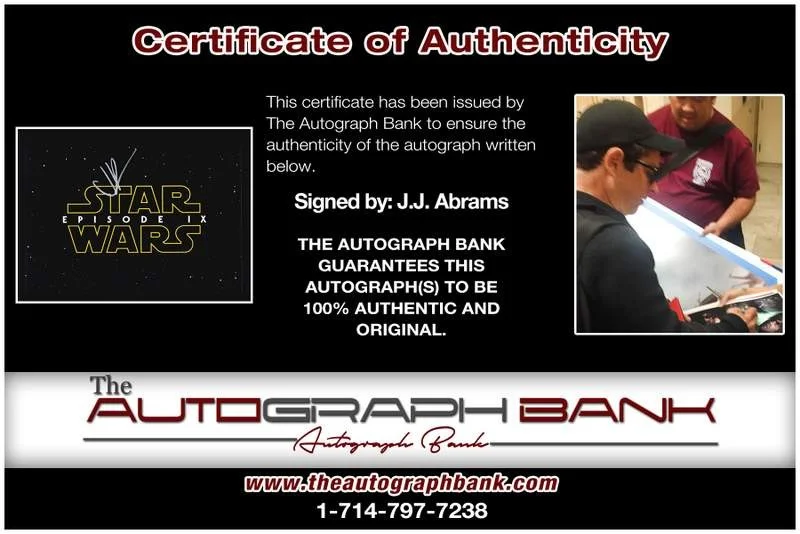 Jj Abrams — Jj Abrams authentic signed celebrity 10x15 photo W/Cert Autographed A0001, изображение 2
