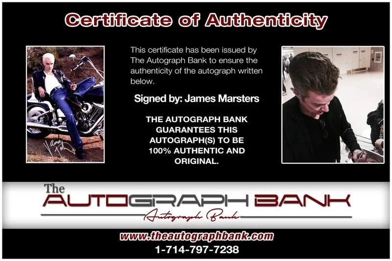 James Marsters — James Marsters authentic signed celebrity 10x15 photo W/Cert Autographed A000018, изображение 2