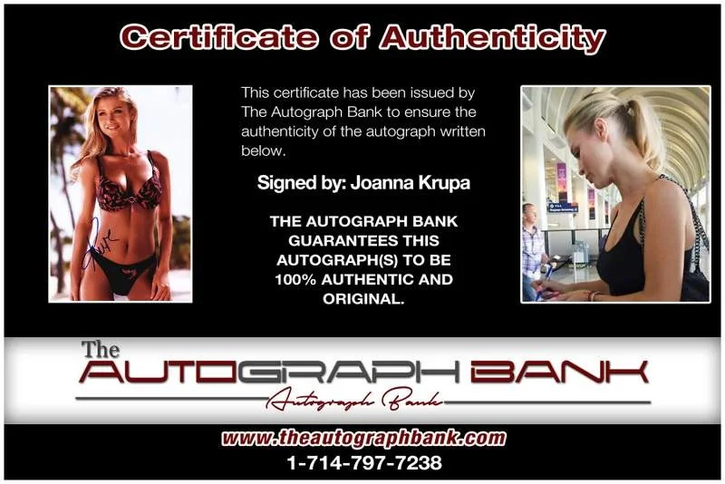 Joanna Krupa — Joanna Krupa authentic signed model 10X15 photo W/Cert Autographed A0001, изображение 2