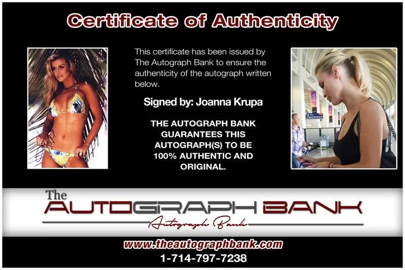 Joanna Krupa — Joanna Krupa authentic signed model 10X15 photo W/Cert Autographed A0009, изображение 2