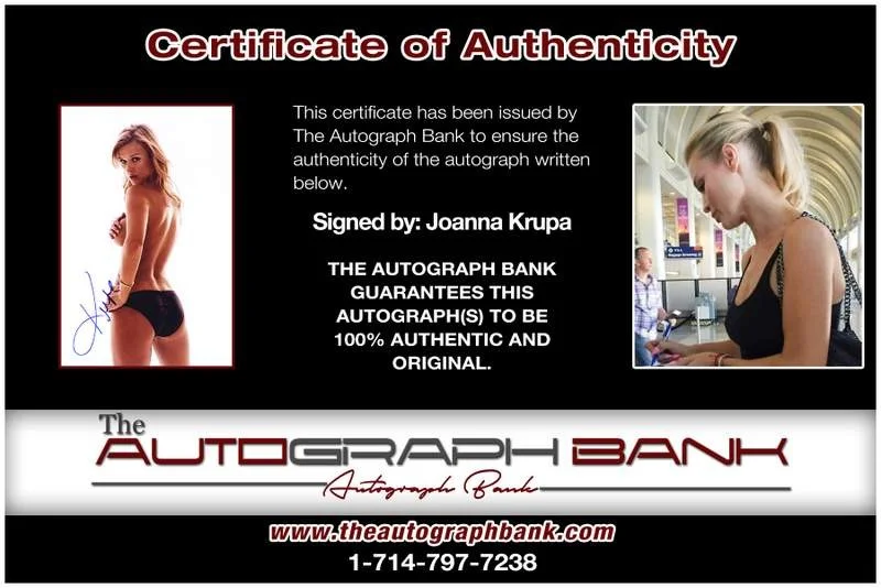 Joanna Krupa — Joanna Krupa authentic signed model 10X15 photo W/Cert Autographed A0010, image 2