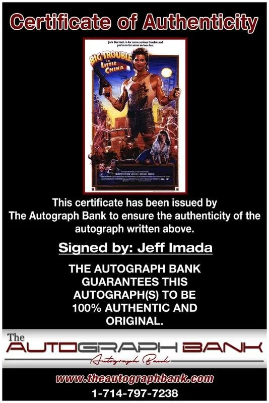 Jeff Imada — Jeff Imada authentic signed celebrity 10x15 photo W/Cert Autographed A0002, изображение 2