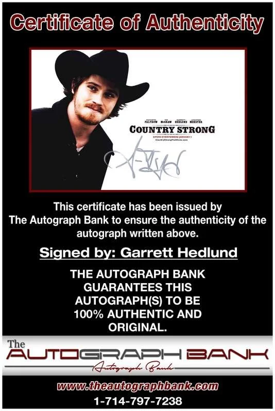Garrett Hedlund — Garrett Hedlund authentic signed celebrity 10x15 photo W/Cert Autographed A0004, image 2