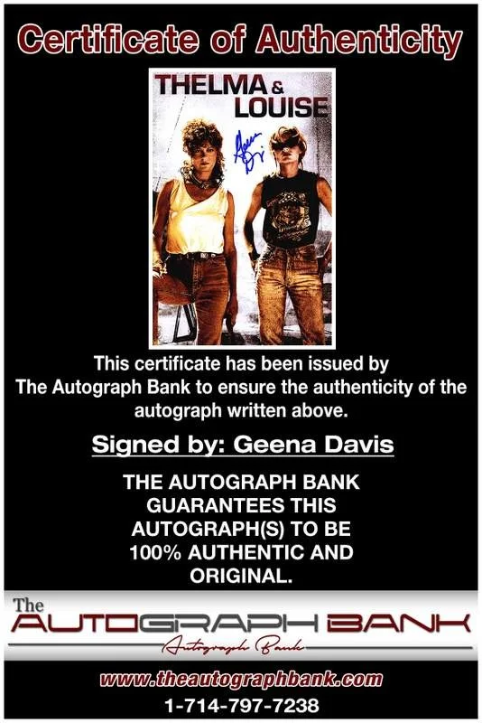 Geena Davis — Geena Davis authentic signed celebrity 10x15 photo W/Cert Autographed A0001, изображение 2