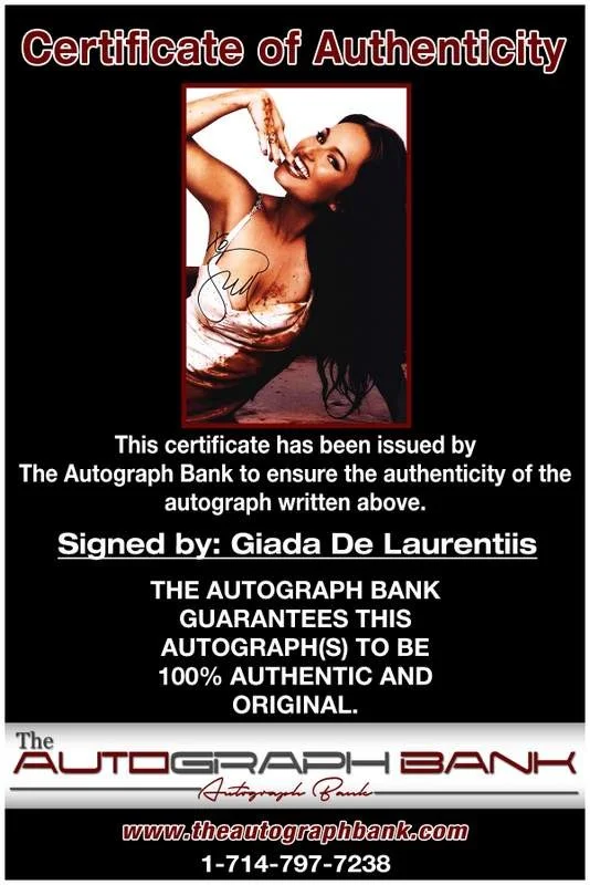 Giada De Laurentiis — Giada De Laurentiis authentic signed 10x15 photo |CERT Autographed A0007, image 2