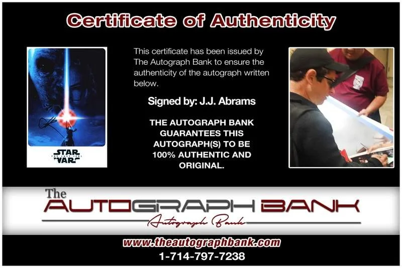 J.J. Abrams — J.J. Abrams authentic signed celebrity 10x15 photo W/Cert Autographed A0003, изображение 2