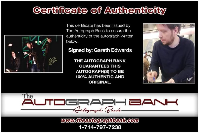 Gareth Edwards — Gareth Edwards authentic signed celebrity 10x15 photo W/Cert Autographed A0007, изображение 2