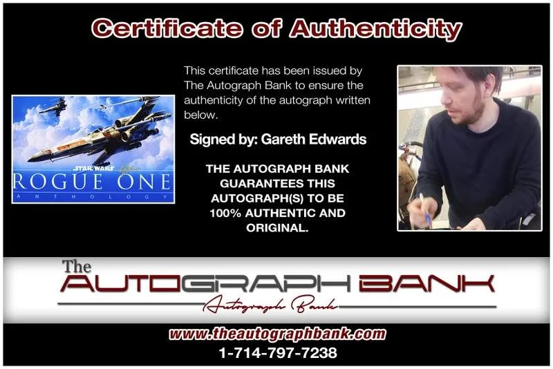 Gareth Edwards — Gareth Edwards authentic signed celebrity 10x15 photo W/Cert Autographed A0014, изображение 2