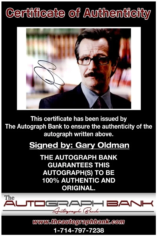 Gary Oldman — Gary Oldman authentic signed celebrity 10x15 photo W/Cert Autographed 2616a, изображение 2