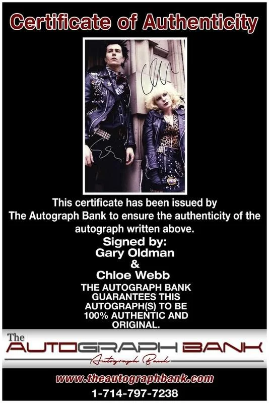 Gary Oldman — Gary Oldman & Chloe Webb authentic signed 10x15 photo |CERT Autographed A0002, image 2