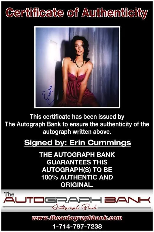Erin Cummings — Erin Cummings authentic signed celebrity 10x15 photo W/Cert Autographed A0003, изображение 2