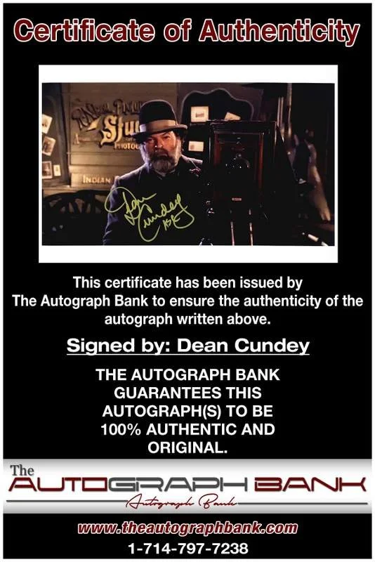 Dean Cundey — Dean Cundey authentic signed celebrity 10x15 photo W/Cert Autographed A0001, изображение 2