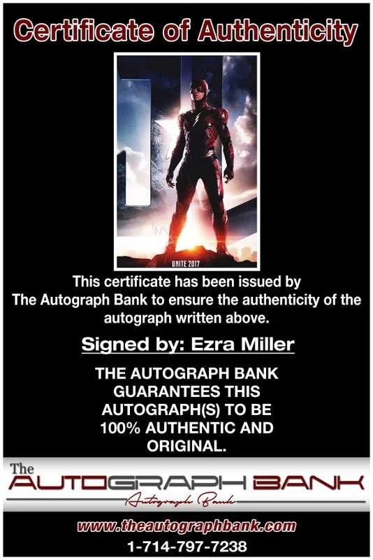 Ezra Miller — Ezra Miller authentic signed celebrity 10x15 photo W/Cert Autographed A0007, изображение 2