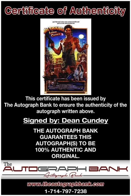 Dean Cundey — Dean Cundey authentic signed celebrity 10x15 photo W/Cert Autographed A0004, изображение 2