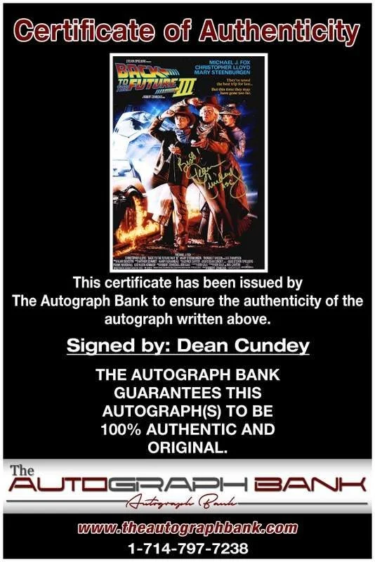 Dean Cundey — Dean Cundey authentic signed celebrity 10x15 photo W/Cert Autographed A0003, image 2