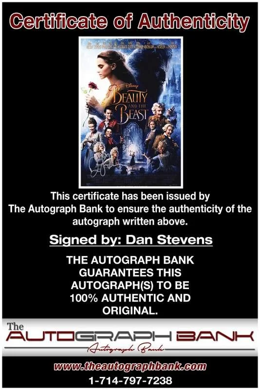 Dan Stevens — Dan Stevens authentic signed celebrity 10x15 photo W/Cert Autographed A0002, image 2