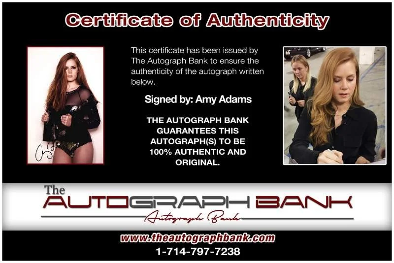 Amy Adams — Amy Adams authentic signed celebrity 10x15 photo W/Cert Autographed A0002, image 2