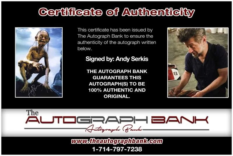 Andy Serkis — Andy Serkis authentic signed celebrity 10x15 photo W/Cert Autographed A0008, изображение 2