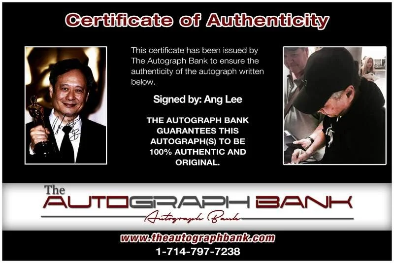 Ang Lee — Ang Lee authentic signed celebrity 10x15 photo W/Cert Autographed A000268, изображение 2