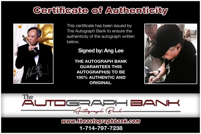 Ang Lee — Ang Lee authentic signed celebrity 10x15 photo W/Cert Autographed A000300, изображение 2