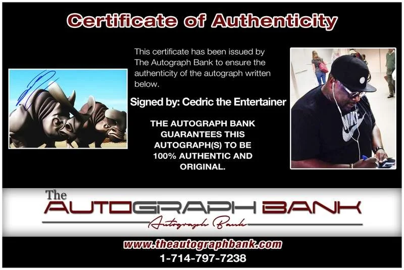 Cedric the Entertainer — Cedric the Entertainer authentic signed 10x15 photo |CERT Autographed A000216, изображение 2