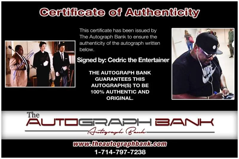 Cedric the Entertainer — Cedric the Entertainer authentic signed 10x15 photo |CERT Autographed A000250, image 2