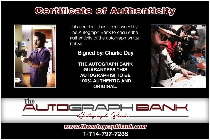 Charlie Day — Charlie Day authentic signed celebrity 10x15 photo W/Cert Autographed A0003, изображение 2