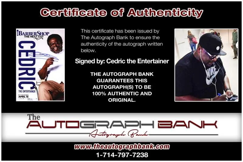 Cedric the Entertainer — Cedric the Entertainer authentic signed 10x15 photo |CERT Autographed A000256, изображение 2