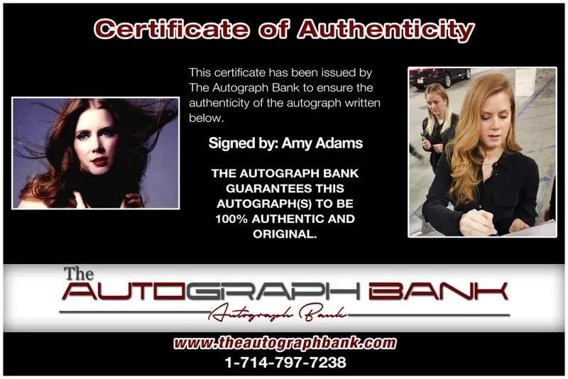 Amy Adams — Amy Adams authentic signed celebrity 10x15 photo W/Cert Autographed A0002, изображение 2