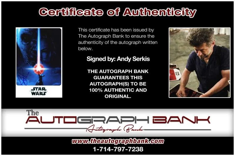 Andy Serkis — Andy Serkis authentic signed celebrity 10x15 photo W/Cert Autographed A0001, изображение 2