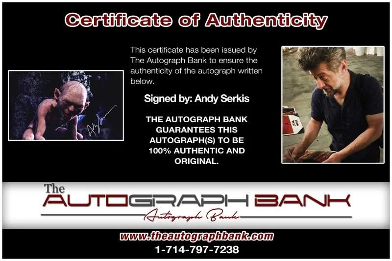 Andy Serkis — Andy Serkis authentic signed celebrity 10x15 photo W/Cert Autographed A0004, image 2