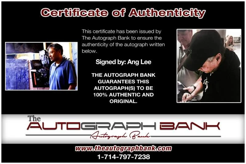 Ang Lee — Ang Lee authentic signed celebrity 10x15 photo W/Cert Autographed A000310, изображение 2
