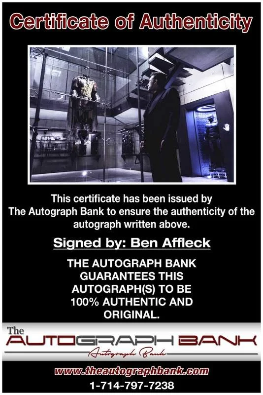 Ben Affleck — Ben Affleck authentic signed celebrity 10x15 photo W/Cert Autographed A0001, изображение 2